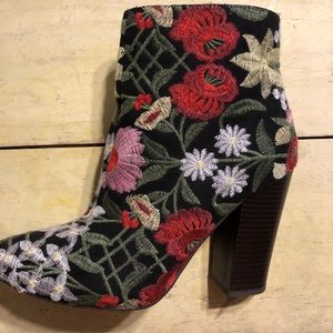 Floral booties